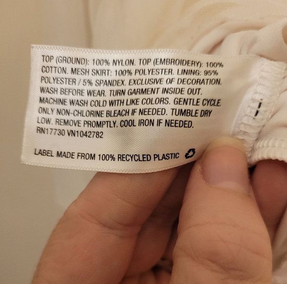 Cat & Jack Cream Tulle Embroidered Sunday Summer Dress Size 5T - Picture 7 of 8